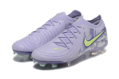 Men's Nike Phantom Luna Elite FG Firm Ground Low-Tops Football Boots - Purple/Yellow/White