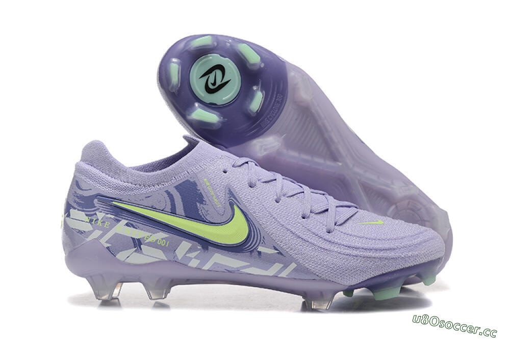 Men's Nike Phantom Luna Elite FG Firm Ground Low-Tops Football Boots - Purple/Yellow/White 2