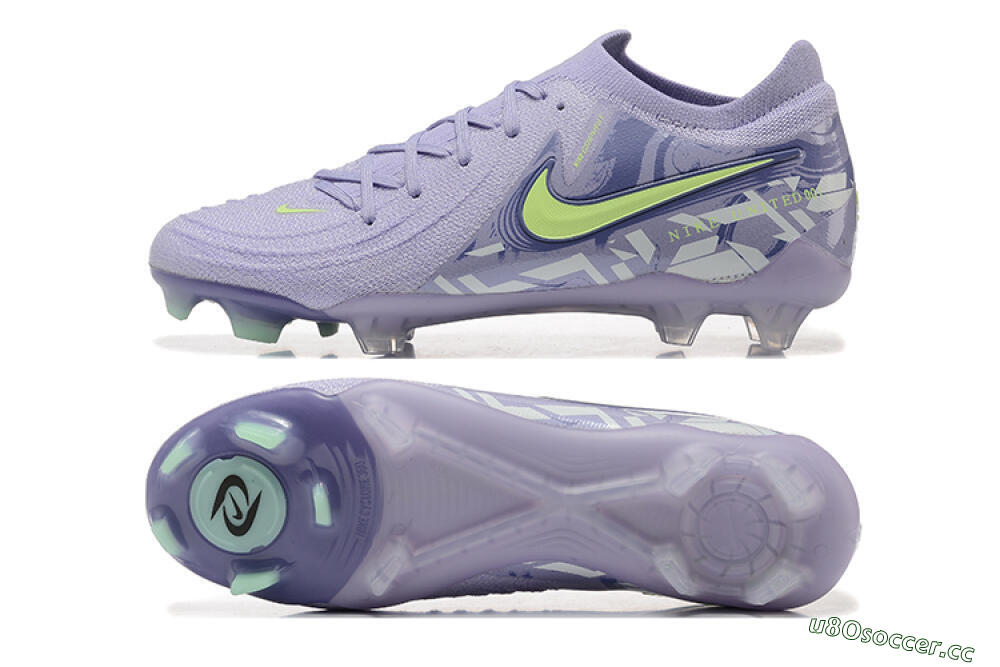 Men's Nike Phantom Luna Elite FG Firm Ground Low-Tops Football Boots - Purple/Yellow/White 1