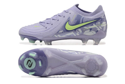 Men's Nike Phantom Luna Elite FG Firm Ground Low-Tops Football Boots - Purple/Yellow/White