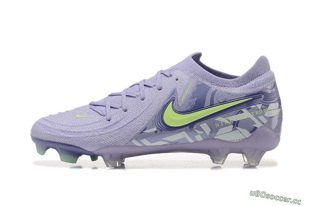 Men's Nike Phantom Luna Elite FG Firm Ground Low-Tops Football Boots - Purple/Yellow/White 0