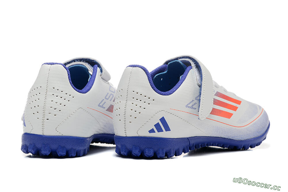 Kids Kids Adidas Predator Elite TF Artificial Turf Low-Tops Football Shoes - White/Blue/Red 9