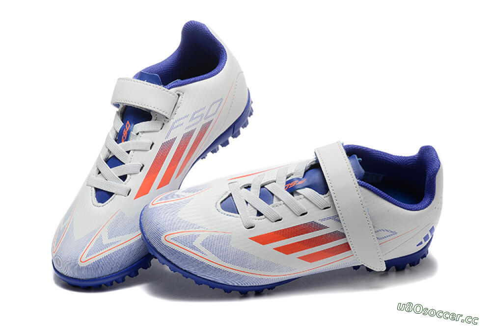 Kids Kids Adidas Predator Elite TF Artificial Turf Low-Tops Football Shoes - White/Blue/Red 6