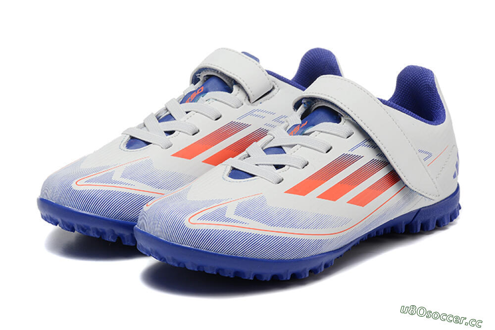 Kids Kids Adidas Predator Elite TF Artificial Turf Low-Tops Football Shoes - White/Blue/Red 5