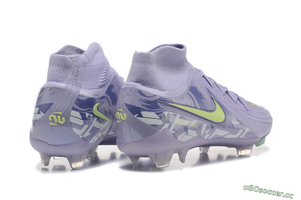 Men's Nike Phantom Luna Elite FG Firm Ground High-Tops Football Boots - Purple/Yellow/White 9