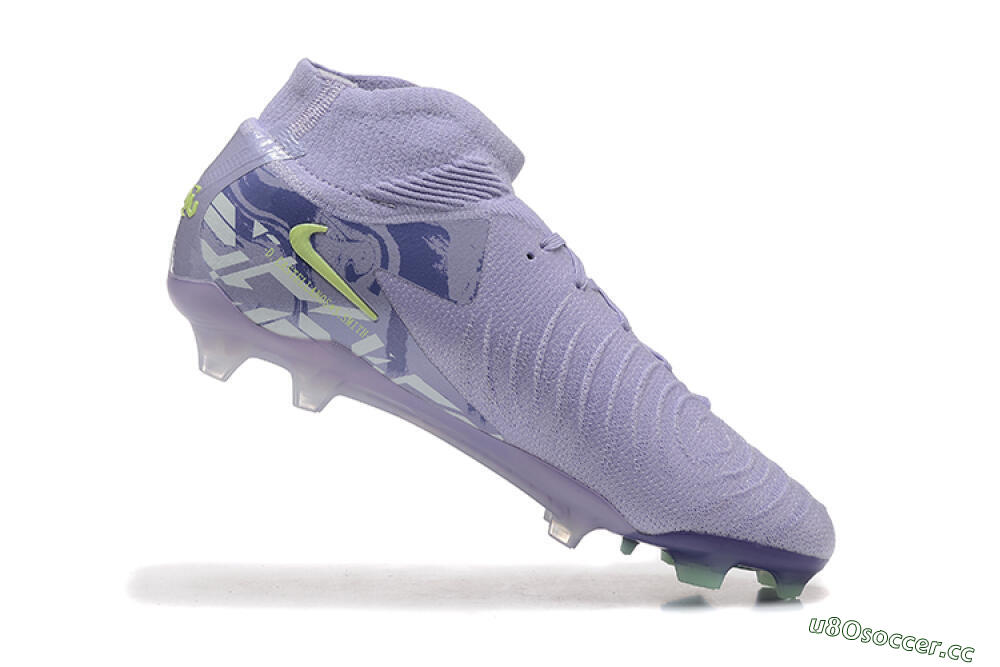 Men's Nike Phantom Luna Elite FG Firm Ground High-Tops Football Boots - Purple/Yellow/White 7