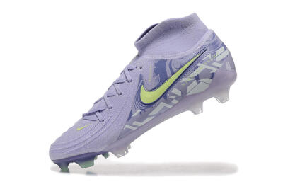 Men's Nike Phantom Luna Elite FG Firm Ground High-Tops Football Boots - Purple/Yellow/White