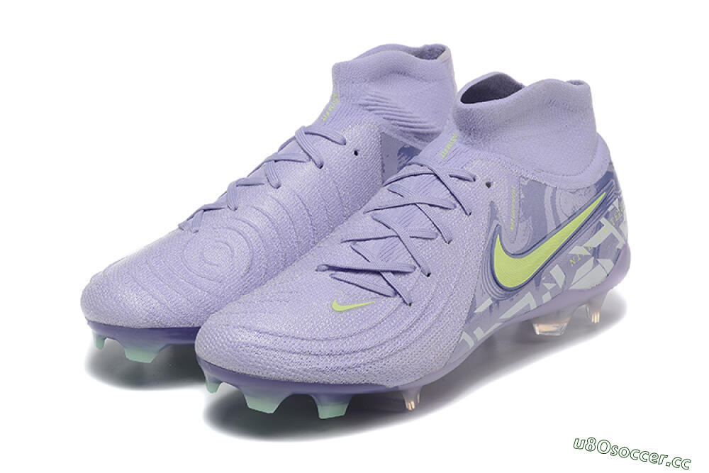 Men's Nike Phantom Luna Elite FG Firm Ground High-Tops Football Boots - Purple/Yellow/White 5