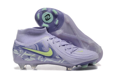 Men's Nike Phantom Luna Elite FG Firm Ground High-Tops Football Boots - Purple/Yellow/White