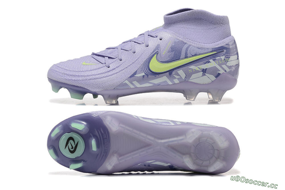 Men's Nike Phantom Luna Elite FG Firm Ground High-Tops Football Boots - Purple/Yellow/White 1
