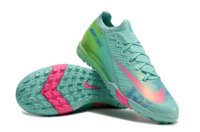 Unisex Nike Air Zoom Mercurial Vapor 16 Elite TF Artificial Turf Low-Tops Football Shoes - Jade/Pink/Blue