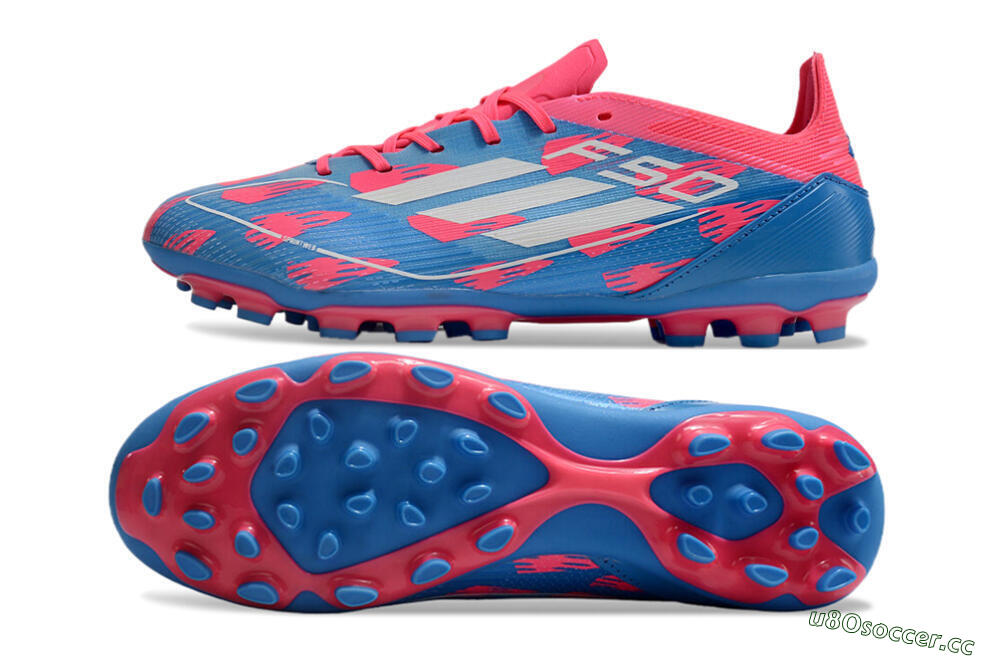 Unisex Adidas F50 Elite MG Multi Ground Low-Tops Football Boots - Blue/White/Red 1