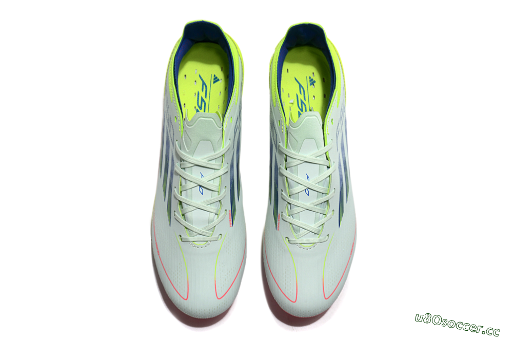 Unisex Adidas F50 Elite MG Multi Ground Low-Tops Football Boots - Jade/Blue/Yellow 4