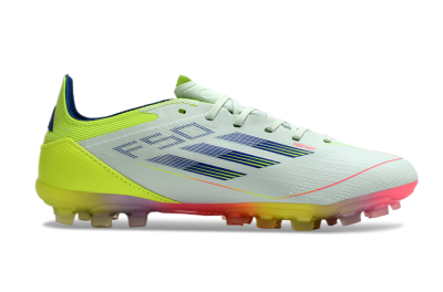 Unisex Adidas F50 Elite MG Multi Ground Low-Tops Football Boots - Jade/Blue/Yellow