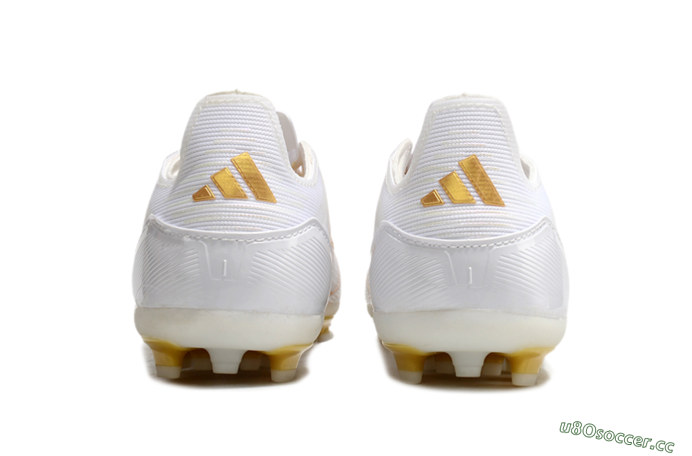 Unisex Adidas F50 Elite MG Multi Ground Low-Tops Football Boots - White/Gold 5