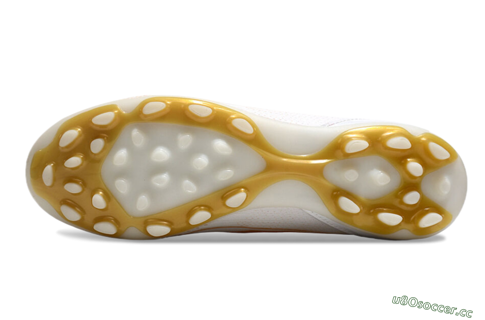 Unisex Adidas F50 Elite MG Multi Ground Low-Tops Football Boots - White/Gold 6