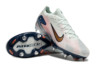 Men's Nike Air Zoom Mercurial Vapor 16 Elite SG Soft Ground Low-Tops Football Boots - Jade/Pink/Blue