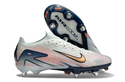 Men's Nike Air Zoom Mercurial Vapor 16 Elite SG Soft Ground Low-Tops Football Boots - Jade/Pink/Blue
