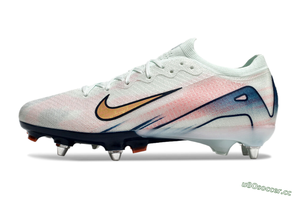Men's Nike Air Zoom Mercurial Vapor 16 Elite SG Soft Ground Low-Tops Football Boots - Jade/Pink/Blue 0