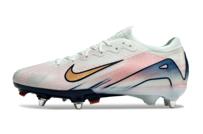 Men's Nike Air Zoom Mercurial Vapor 16 Elite SG Soft Ground Low-Tops Football Boots - Jade/Pink/Blue