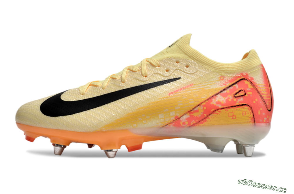 Men's Nike Air Zoom Mercurial Vapor 16 Elite SG Soft Ground Low-Tops Football Boots - Yellow/Black/Red 0