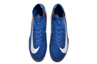 Unisex Nike Air Zoom Mercurial Superfly 10 Elite TF Artificial Turf High-Tops Football Shoes - Blue/White/Orange