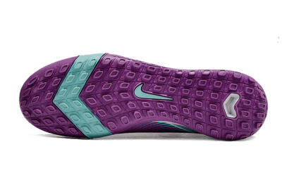 Unisex Nike Air Zoom Mercurial Superfly 10 Elite TF Artificial Turf High-Tops Football Shoes - Purple/Jade/White