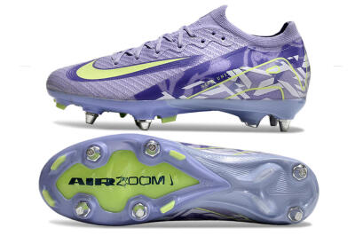 Men's Nike Air Zoom Mercurial Vapor 16 Elite SG Soft Ground Low-Tops Football Boots - Purple/Yellow/White