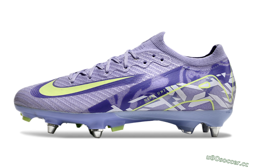 Men's Nike Air Zoom Mercurial Vapor 16 Elite SG Soft Ground Low-Tops Football Boots - Purple/Yellow/White 0