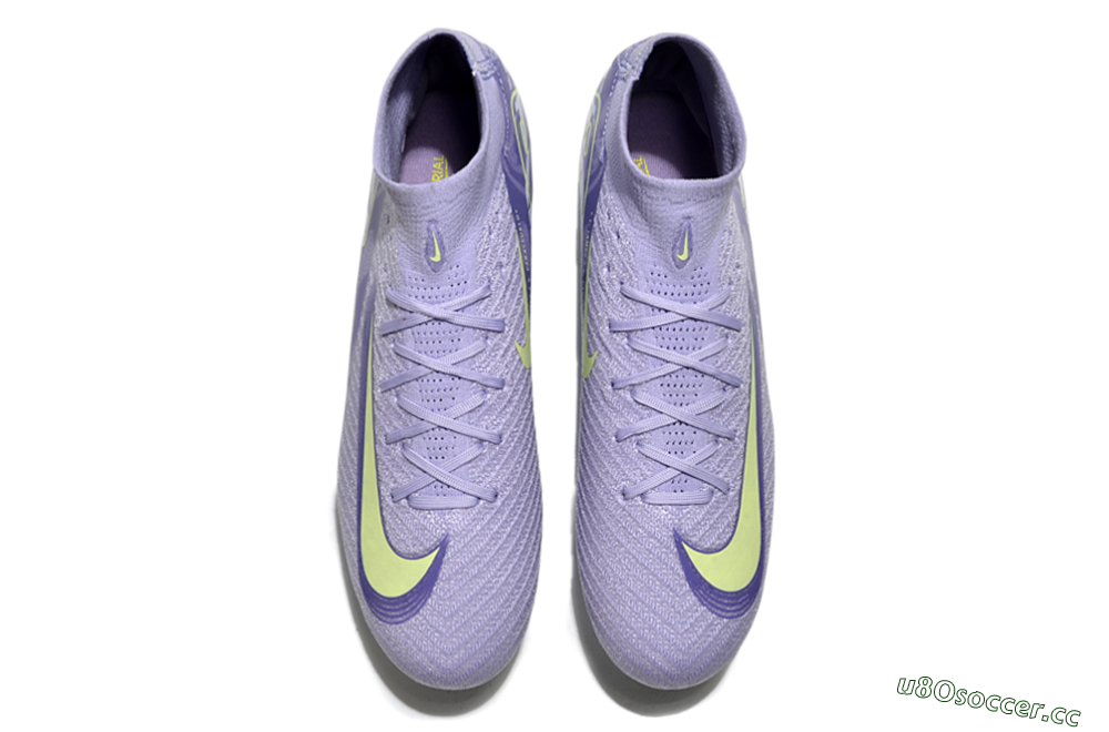 Men's Nike Air Zoom Mercurial Superfly 10 Elite SG Soft Ground High-Tops Football Boots - Purple/Yellow/White 4