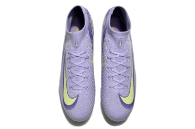Men's Nike Air Zoom Mercurial Superfly 10 Elite SG Soft Ground High-Tops Football Boots - Purple/Yellow/White