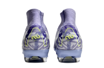 Men's Nike Air Zoom Mercurial Superfly 10 Elite SG Soft Ground High-Tops Football Boots - Purple/Yellow/White