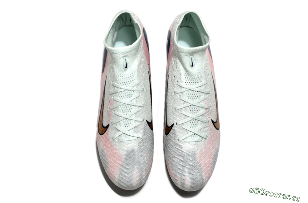 Men's Nike Air Zoom Mercurial Superfly 10 Elite SG Soft Ground High-Tops Football Boots - Jade/Pink/Gold/Blue 4