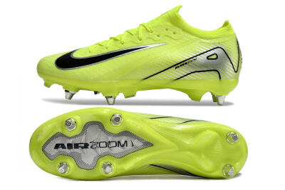 Men's Nike Air Zoom Mercurial Vapor 16 Elite SG Soft Ground Low-Tops Football Boots - Yellow/Silver/Black