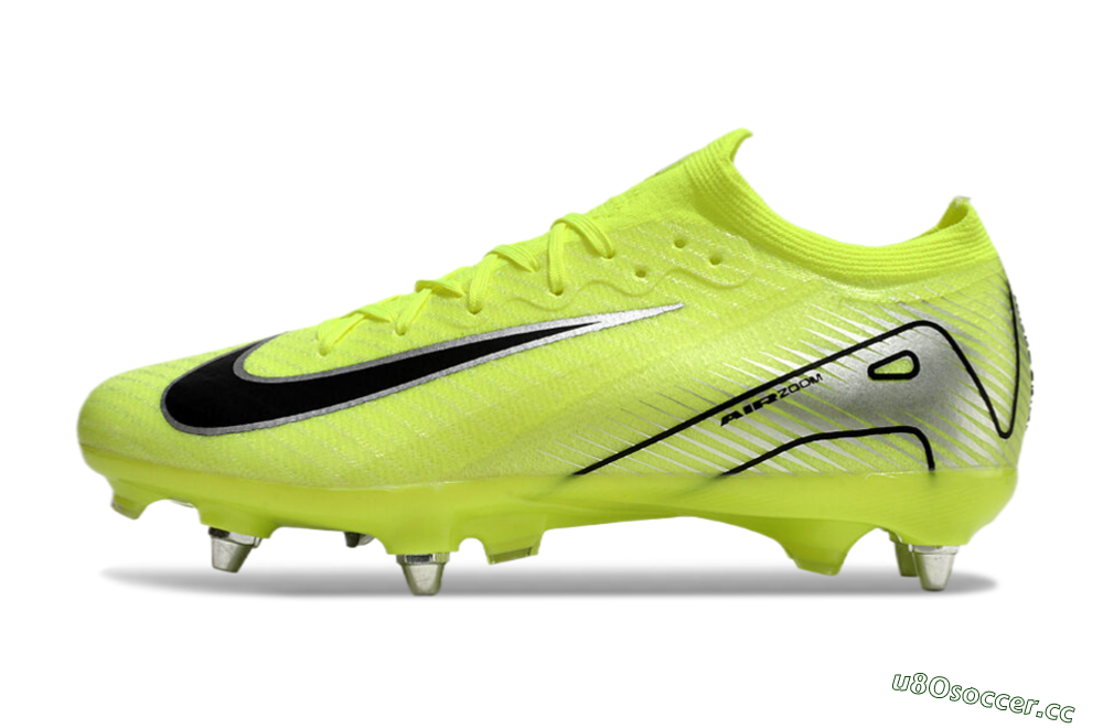 Men's Nike Air Zoom Mercurial Vapor 16 Elite SG Soft Ground Low-Tops Football Boots - Yellow/Silver/Black 0