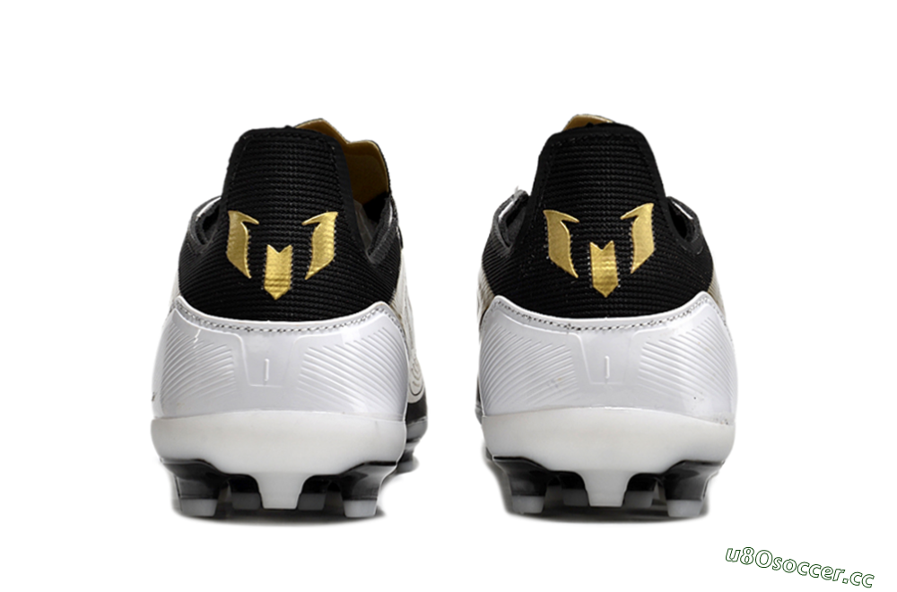 Unisex Adidas F50 Elite Messi MG Multi Ground Low-Tops Football Boots - Gold/Black/White 5
