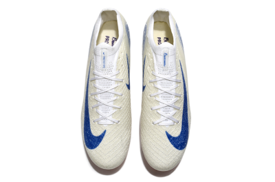 Men's Nike Air Zoom Mercurial Vapor 16 Elite SG Soft Ground Low-Tops Football Boots - Beige/Blue/White