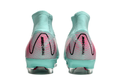 Men's Nike Air Zoom Mercurial Superfly 10 Elite SG Soft Ground High-Tops Football Boots - Jade/Black/Pink