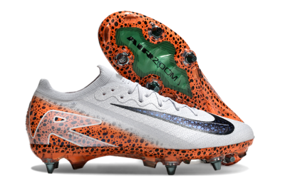Men's Nike Air Zoom Mercurial Vapor 16 Elite SG Soft Ground Low-Tops Football Boots - Grey/Black/Leopard