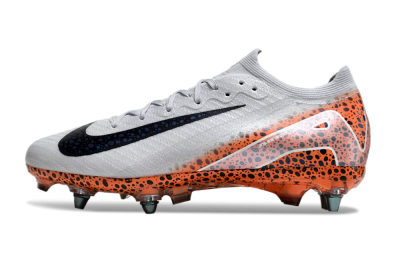 Men's Nike Air Zoom Mercurial Vapor 16 Elite SG Soft Ground Low-Tops Football Boots - Grey/Black/Leopard