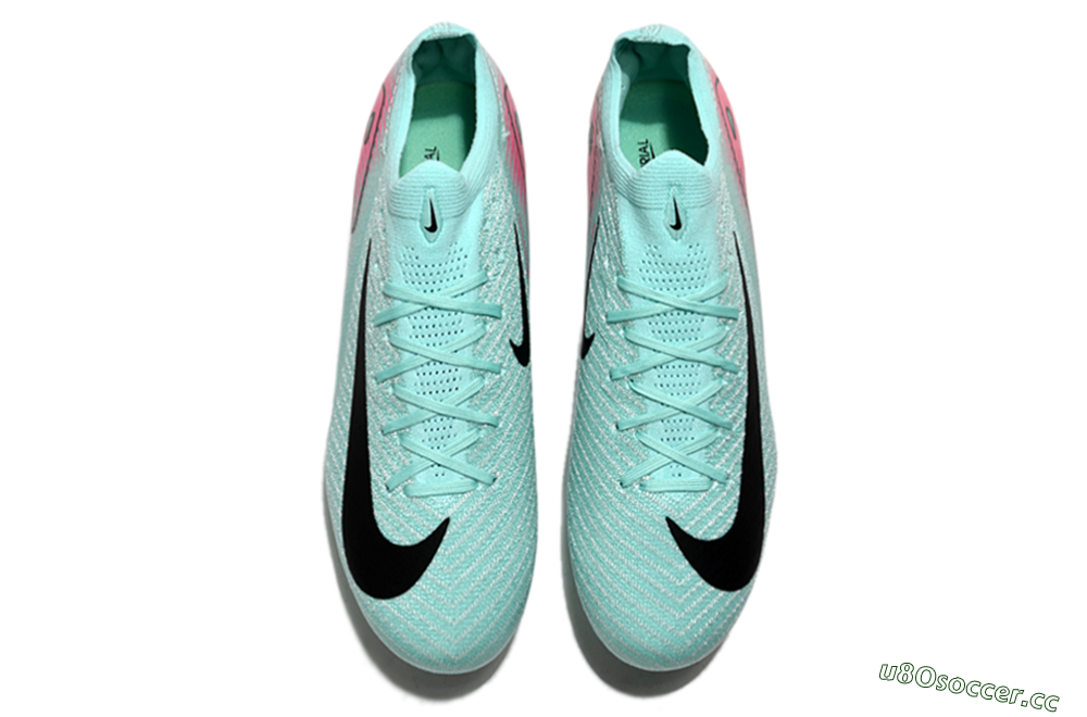 Men's Nike Air Zoom Mercurial Vapor 16 Elite SG Soft Ground Low-Tops Football Boots - Jade/Black/Pink 4