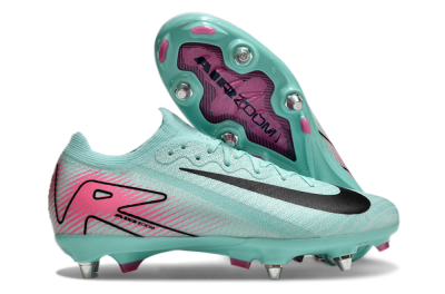 Men's Nike Air Zoom Mercurial Vapor 16 Elite SG Soft Ground Low-Tops Football Boots - Jade/Black/Pink