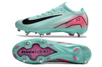 Men's Nike Air Zoom Mercurial Vapor 16 Elite SG Soft Ground Low-Tops Football Boots - Jade/Black/Pink