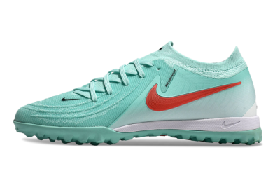 Men's Nike Phantom GX 2 Elite TF Artificial Turf Low-Tops Football Shoes - Jade/Red/White