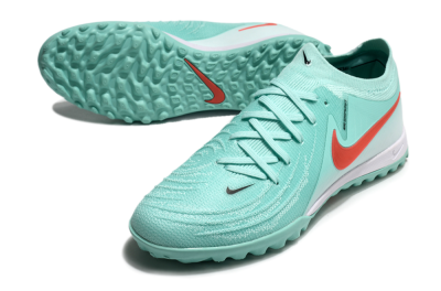 Men's Nike Phantom GX 2 Elite TF Artificial Turf Low-Tops Football Shoes - Jade/Red/White
