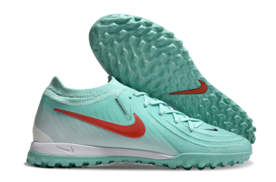 Men's Nike Phantom GX 2 Elite TF Artificial Turf Low-Tops Football Shoes - Jade/Red/White