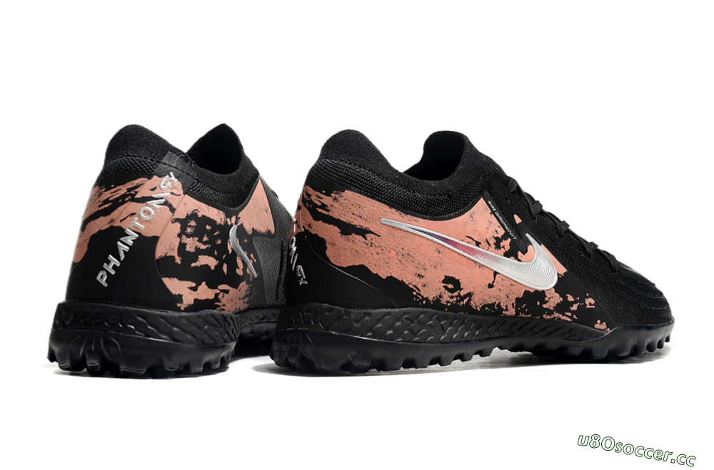 Men's Nike Phantom GX 2 Elite TF Artificial Turf Low-Tops Football Shoes - Black/White/Red 6