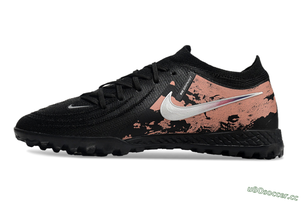 Men's Nike Phantom GX 2 Elite TF Artificial Turf Low-Tops Football Shoes - Black/White/Red 0