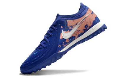 Men's Nike Phantom GX 2 Elite TF Artificial Turf Low-Tops Football Shoes - Blue/White/Red