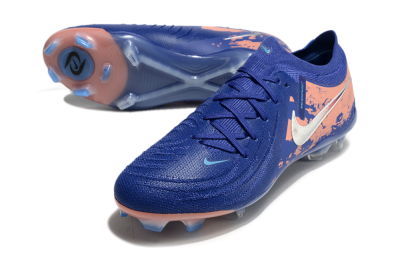 Men's Nike Phantom Luna Elite FG Firm Ground Low-Tops Football Boots - Blue/White/Red